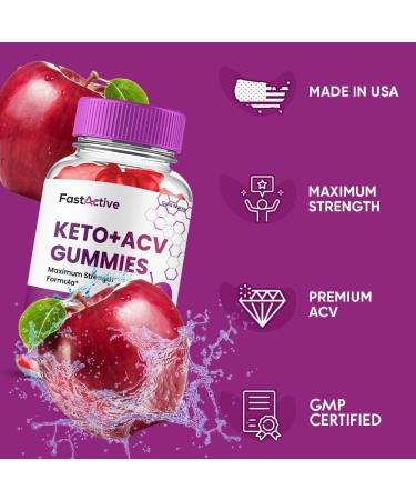 Fast Active ACV Gummies FastActive + ACV Gummies Advanced Formula Supplement for Men and Women 2 Month Supply (2 Pack) - Buy Online on GoSupps.com