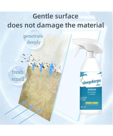 Sleepdorps Bath Cleaner Sleepdrops Glass Cleaner All-Purpose Bathroom Descaler Spray for Glass Mirrors Bathtubs Faucets Toilet Sink (3pcs) - Buy Online on GoSupps.com
