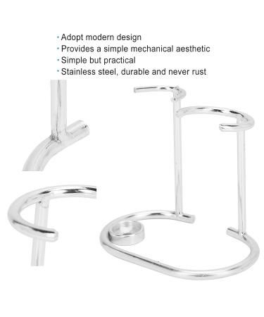 Modern Silver Razor Holder | Hygienic & Practical Design for Safety Razors - Ideal for Your Bathroom - Buy Online on GoSupps.com