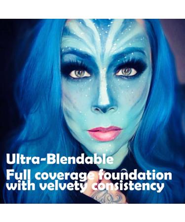 CCbeauty 12 Colors Neon Face Body Paint Kit - Non-Toxic, Safe for Halloween & Cosplay with Brushes & Setting Powder - Buy Online on GoSupps.com