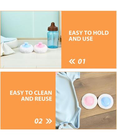 6pi ces Houppette pour Gar on Fille Applicateur de Poudre Douce avec Manche Portable pour Soin Peau et Voyages - Buy Online on GoSupps.com
