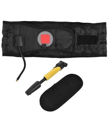 ICRPSTU Lumbar Support Belt - 2 in 1 Pain Relief & Stress Alleviation for Back Decompression (Black) | International Shipping Available - Buy Online on GoSupps.com