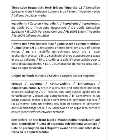 Health Embassy Three-Lobe Herbal Tea | Bidens Tripartita L | Three-Lobe Beggarticks Herb Tea 100g - Buy Online on GoSupps.com