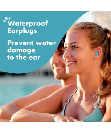 Acousdea Reusable Moldable Silicone Ear Plugs - Waterproof & Noise Cancelling (40 dBSPL) - Green | Ideal for Sleeping, Snoring, Swimming, Studying, Working - Includes Carry Case | 1 Pair - Buy Online on GoSupps.com