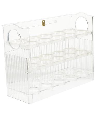 ABOOFAN Egg Storage Box Tray with Lid Drawer Organizer Plastic Egg Tray Egg Storage Holder Dog Storage Rack