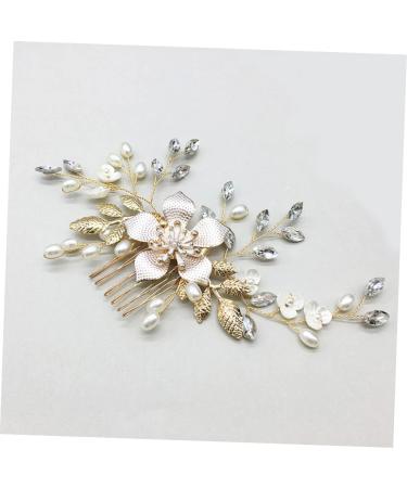 HONMEET 1 PC Comb for Bridal Wedding Hair Clip Hair Comb Bride Headpieces for Wedding Tiara for Bride Wedding Pearl Hair Barrettes Pearl Hair Pin Bridal Headpiece Bride Hair Clip - Buy Online on GoSupps.com
