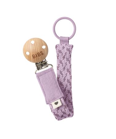 BIBS Pacifier Clip. Pacifier String. Organic Cotton. Danish Design. Organic Cotton String 0-36 Months Violet Sky/Mauve Violet Sky / Mauve
