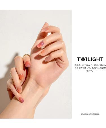 NAILOG Semi Cured Gel Nail Strips 34 pcs Salon-Quality Gel Nail Stickers Long Lasting Nail Wraps for Women with Soft Gel Finish Twilight - Buy Online on GoSupps.com