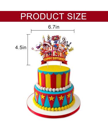 25PCS Amazing Circus Cake Topper Digital Birthday Cake topper Theme Party Decoration Paper Cup Cake Topper for Teenage Boys and Girls - Buy Online on GoSupps.com