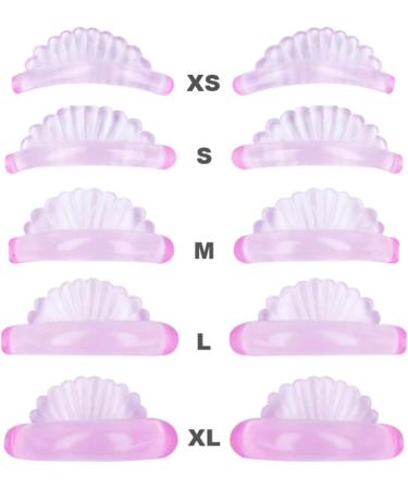 Eyelash Perm Rods | Eyelash Perming Curler Shield Pads with Seashells Design - Eyelash Perming Curler Shield Pads Reusable Lash Lift Tool Silicone Eyelash Perming Curler Self-Adhesive for Daily - Buy Online on GoSupps.com