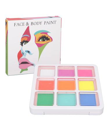 YIZISECCE 9 colors for face and body painting food-grade materials 27g vibrant colors quick-drying oil palettes