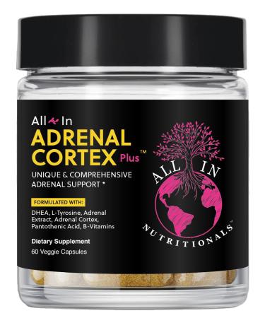 All In Nutritionals Adrenal Cortex + Adrenal Support Cortisol Support Herbal Supplement
