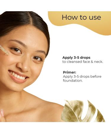 Pilgrim 24K Gold Beauty Oil with Argan & Neroli | Lightweight Face Oil for All Skin Types | No Artificial Fragrance | Non-Greasy Glow Enhancer | 0.68 Fl Oz (20ml) - Buy Online on GoSupps.com