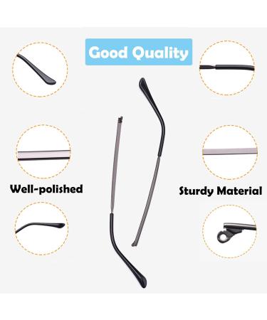 Metal Glasses Replacement Bars - Durable Arms & Brackets for Spectacles - Black | International Shipping - Buy Online on GoSupps.com