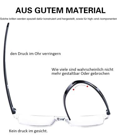 Cojwis 4-Pack Frameworkless Anti-Blue Light Reading Glasses for Men & Women - Lightweight TR90 Glasses (4 Colors 4.00x Magnification) - Buy Online on GoSupps.com