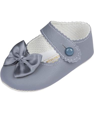 Baypods Baby Shoes for Girls - Soft Soled Pre Walker Shoes - Made in England - Grey - Buy Online on GoSupps.com