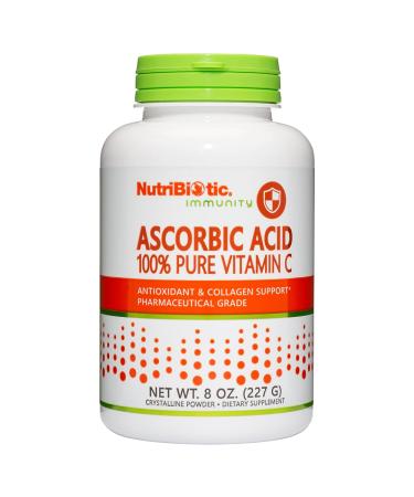 NutriBiotic Immunity Ascorbic Acid 100% Pure Vitamin C Crystalline Powder 8 oz (227 g)