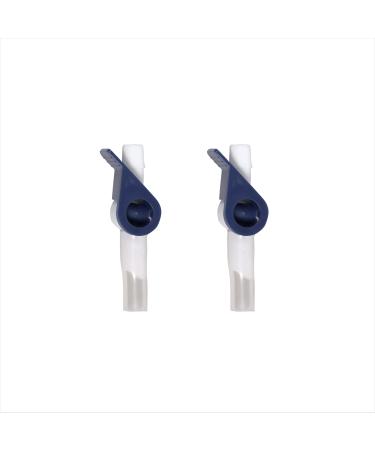 Ved Catheter Valve for Urine Drainage Comfortable Easy to Use Lever Tap with Smooth Edges and Soft Silicone Tubing - an Effective Alternative to Leg Bags (Pack of 2)