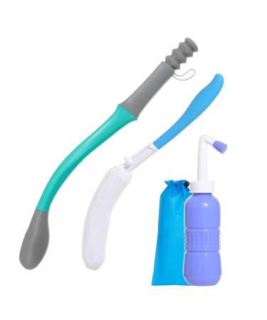 Toilet aids long range comfort wipe toilet aid set for wiping-length butt wiper for people overweight older and disabled bottom Buddy wipe help for bathrooms