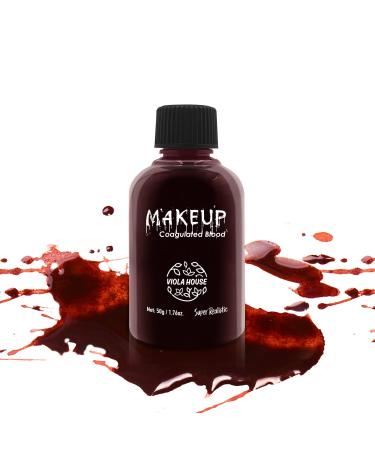 VIOLA HOUSE Makeup Coagulated Blood Professional Realistic Fake Blood Special Effect for Halloween Stage Dress Up Cosplay Theater SFX Makeup 50g (Makeup Coagulated Blood) - Buy Online on GoSupps.com