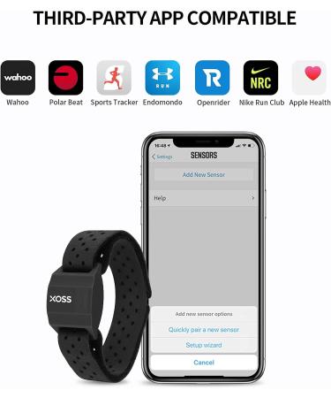 XOSS X1 Heart Rate Monitor Armband - Bluetooth & ANT+ Wireless Fitness Tracker - Buy Online on GoSupps.com
