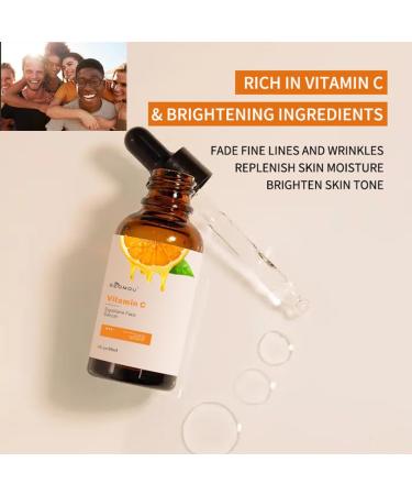Vitamin C Facial Essence Nicotinamide Facial Skin Care and Skin Brightening Essence Have The Effects of Anti-wrinkle Dark Circles Brightening Repairing and Promoting Collagen and Firming Skin - Buy Online on GoSupps.com