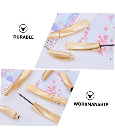 MUSISALY 18 Pcs Eyeliner Empty Tube oil Lash Serum DIY Tube Cosmetics Eyelash Oil Tubes Wand Golden Pp - Buy Online on GoSupps.com
