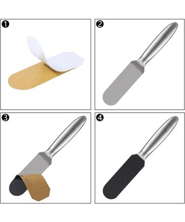 BNG 50pcs Pedicure File Refill Pads Callus Remover - Replacement for Stainless Steel Foot Rasp Handle - Professional Grade #180 Grit - Perfect for Bath & Pedicure Salon - Buy Online on GoSupps.com