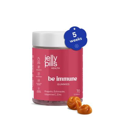Jelly Pills® Vitamin C Zinc Propolis and Echinacea Gummies - No Added Sugars - 70 Orange Flavored Gummies to Boost Your Immune System - For Kids and Adults