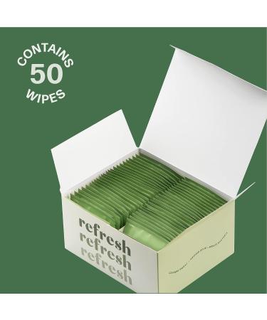 Dew Well Refresh Deodorant Wipes - On-the-Go Freshness - Cucumber Scent - 50 Individually Wrapped - Aluminum, Paraben, & Sulfate Free - Buy Online on GoSupps.com