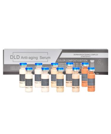 BB Glow Starter Kit  Anti-Aging BB Glow Serum for Microneedling Skin Treatment Kit Essence Foundation 10 Vials 10 Vial BB Glow Pigment