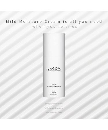 LAGOM Cellus Mild Moisture Cream with D-panthenol Natural Moisturizer Hypoallergenic Fragrance-Free Refreshing Herbal Face Lotion for Sensitive Skin 2.71 Fl Oz - Buy Online on GoSupps.com