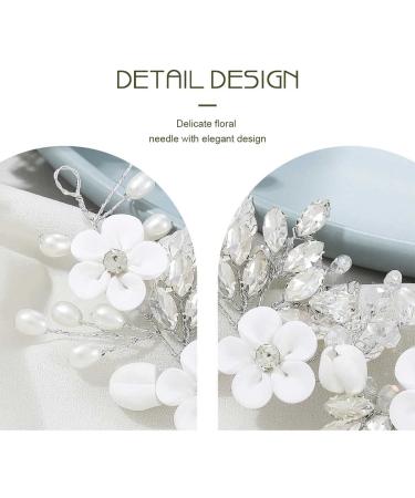 UNICRA Bridal Hair Jewelry - Elegant Silver & Crystal Accessories for Brides Women & Bridesmaids - Buy Online on GoSupps.com