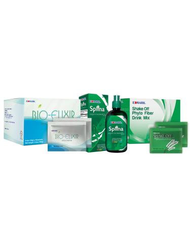 EDMARK Shake Off Phyto Fiber Pandan Splina Liquid Chlorophyll & Bio-Elixir Powder Sachet - Pack of 3