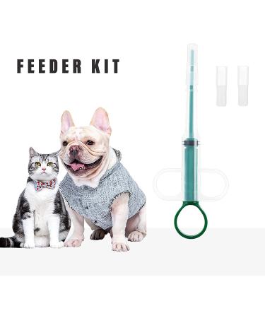 YOUMIDI 2 Pack Pill Pusher for Dogs Cats - Soft Silicone Tip Feeding Kit for Baby Animals | Green - Buy Online on GoSupps.com