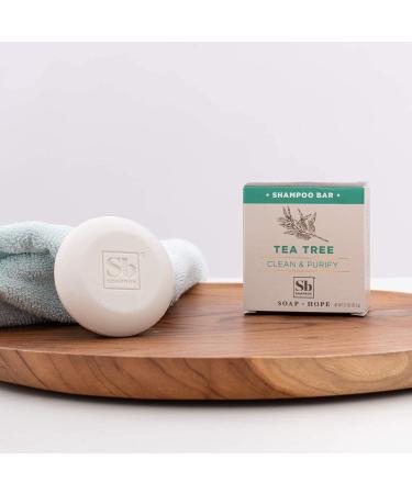 Soapbox Tea Tree Shampoo Bar - Natural Eco-Friendly Bar Shampoo for Dry Scalp | Color Safe, Sulfate, Paraben, Silicone, Cruelty, and Vegan Free - 3.1oz - Buy Online on GoSupps.com