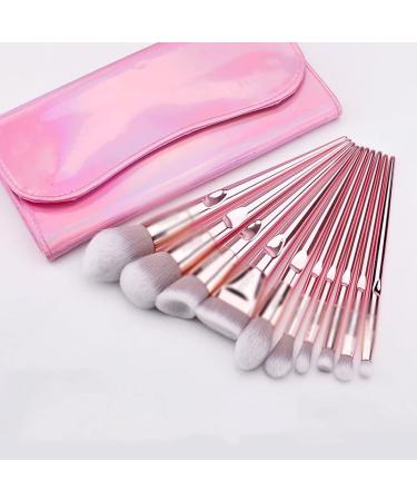 Set of 10 Premium Makeup Brushes - Complete Eye Shadow Brush Set for Flawless Application | International Shipping Available - Buy Online on GoSupps.com