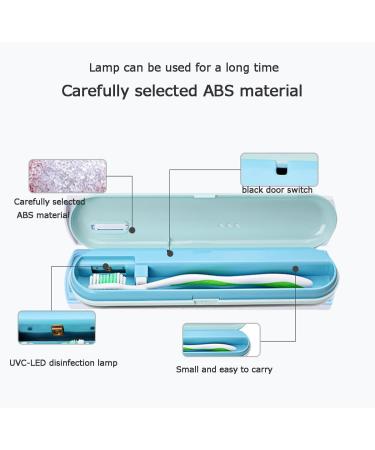 UV-C Portable Intelligent Ultraviolet Toothbrush Disinfection Box USB Charging Type-C Interface Support Toothbrush and Razor Safe and Fast Disinfection Universal Toothbrush (B) - Buy Online on GoSupps.com