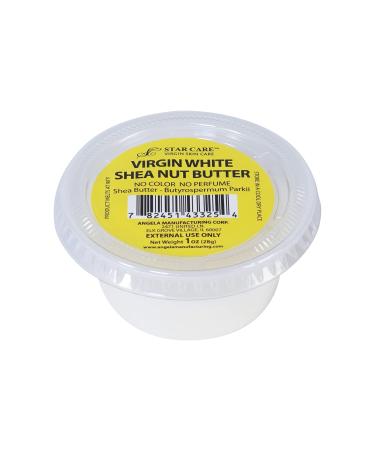 100% Virgin Shea Nut Butter No Color No Perfume (1oz) 1 Ounce (Pack of 1)