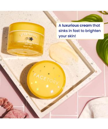 FACETORY Star Velvet Vitamin C Sleeping Mask - Antioxidant Overnight Face Mask for Even Tone & Moisture - Cruelty-Free Fragrance-Free 50ml - Buy Online on GoSupps.com