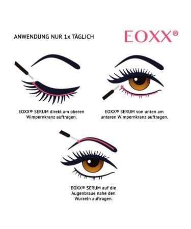 Eoxx Eyelash & Eyebrow Serum - 4ml Lash Booster for Fast Growth | Test Winner for Eyelash Extensions | Made in Germany - Buy Online on GoSupps.com
