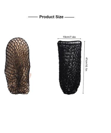 Buy 2 Pack Black Muck-Crochet Hair Network Caps - Soft Rayon Hose Hair Cover & Sleeping Cap for Women | Stylish Hair Jewelry - Buy Online on GoSupps.com