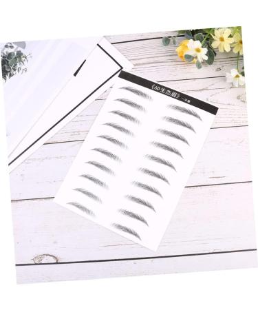 Ipetboom 6 Sheets Pairs Hair- Like Authentic Eyebrows Faux Eyebrow Simulation Eyebrow Sticker 6d Disposable - Buy Online on GoSupps.com