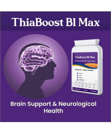 Thiamine 500 mg Mega Dose ThiaSoothe High-Potency Vitamin B1 and Ginger Supplement for Full-Spectrum Wellness (hcl not Cheap ntirate) (30) - Buy Online on GoSupps.com