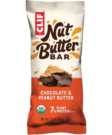 CLIF Nut Butter Bar - Chocolate Peanut Butter - Organic Plant Protein Snack Bars (12 Count, 1.76 oz) | Non-GMO, Vegan Friendly - Buy Online on GoSupps.com
