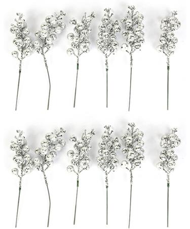 Avejjbaey 12-Piece Artificial Stems - Perfect for Christmas Spring & Home Decor | Festival Decorations & Handicrafts - Buy Online on GoSupps.com
