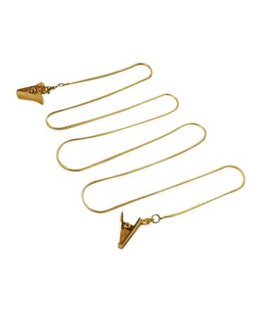 Han band for facial queens with clip facial hooks adjustable rehabilitation tape metal face cover holder for doctor children adults (gold)