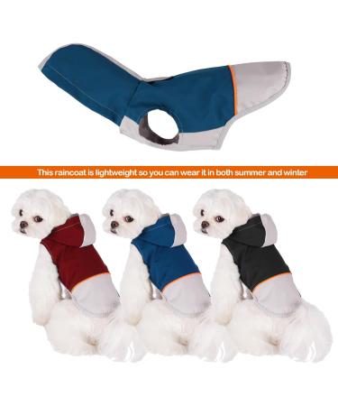 BPS Buena Pet Shop Waterproof Rain Jacket for Dogs - Hooded Durable 100% Polyester - Perfect for Small Medium & Large Breeds (XL Red) - Buy Online on GoSupps.com