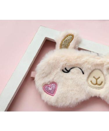 Hg Kangqi Alpaca Cartoon Sleeping Mask | Animal Eye Cover for Women and Kids - Buy Online on GoSupps.com