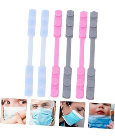 Minkissy 12 Pack Adjustable Silicone Mask Clips - Reusable Ear Hooks for Face Covering Hearing Protection & Mask Accessories - Buy Online on GoSupps.com